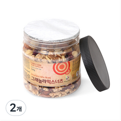 그린너트 믹스너트 용기, 500g, 2개