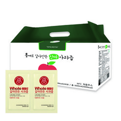 통째로 갈아만든 사과즙 일반파우치, 100ml, 50개