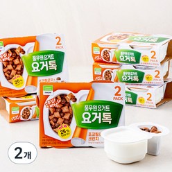 풀무원다논 요거톡 초코필로우 & 크런치 2개입, 1500g, 2개