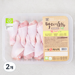 마니커 무항생제 인증 닭터의자연 닭다리 북채 (냉장), 1kg, 2개