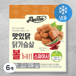 맛있닭 닭가슴살 볼 스파이시 (냉동), 100g, 6개