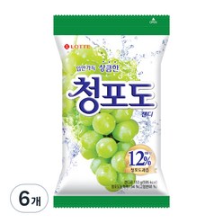 청포도 캔디, 153g, 6개