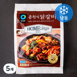 대상 호밍스 춘천식 닭갈비 (냉동), 5개, 800g