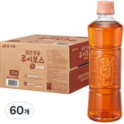 맑은얼굴 루이보스차 무라벨, 60개, 500ml