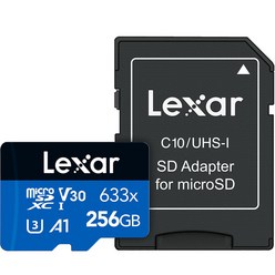 렉사 하이퍼포먼스 microSDXC 메모리카드 CLASS10 LSDMI256BBAP633A, 256GB