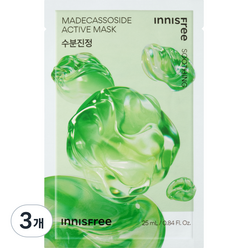 이니스프리 New 마데카소사이드 액티브 마스크 25ml, 1매입, 3개