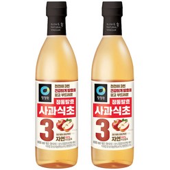 청정원 정통 사과 식초, 800ml, 2개