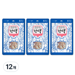 간택 고양이간식 생선살 30g, 게맛살슬라이스, 12개