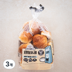 미각제빵소 오틀리 미니롤 20입, 540g, 3개