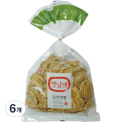 청우 옛날애 김맛전병, 250g, 6개