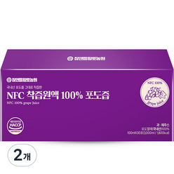 참앤들황토농원 NFC 착즙원액 100% 포도즙 30p, 3000ml, 2개