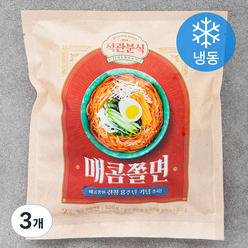 석관동떡볶이 매콤 쫄면 2인분 (냉동), 3개, 600g