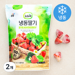 뉴뜨레 중국산 딸기 홀 (냉동), 1kg, 2개