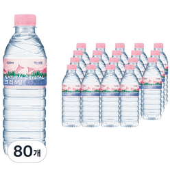 크리스탈 생수, 500ml, 80개