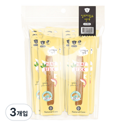 네츄럴코어 미트스틱 강아지간식 20p, 실꼬리돔 + 명태 혼합맛, 3개입