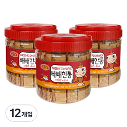 머거본 빼빼한통 매운맛 어포스낵, 120g, 12개