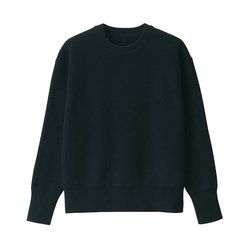 무인양품 여성용 MUJI 형태가 유지되는 크루넥 스웨터