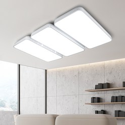 원하 플리커프리 씬사우디 LED 사각 거실 천장등 180W, 화이트(천장등), 주광색(전구)