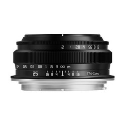 티티아티산 캐논 RF 마운트 APS-C 렌즈 25mm F2 블랙