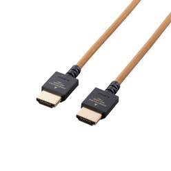 엘레컴 인테리어 4K HDMI 케이블 라이트 브라운 DH-HDP14EY10LB, 1개, 1m