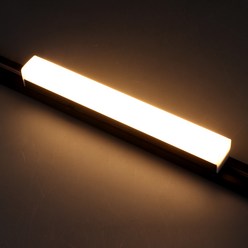 LED T LINE 레일조명 300 5W 전구색, 블랙