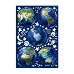 환타스틱스 야광별 스티커 아름다운 지구 NS-61, 5세트, 혼합색상