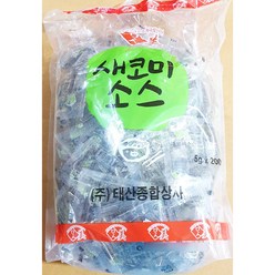 태산종합상사 맛미 새코미소스 1kg [ 5g x200개 ] X6봉 일회용식초소스, 1