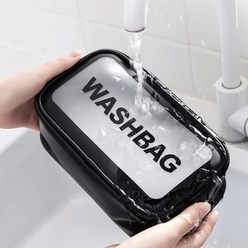 다퍼남 사각 투명 방수 방진 워시백 소품 여행 휴대용 가방 멀티 4가지 사이즈