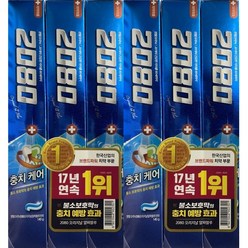 2080 블루 충치케어140g, 140g, 6개