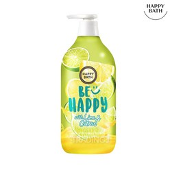 해피바스 스마일바디워시 웰니스 유자앤라임900ml 1개, 900g