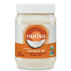 누티바 코코넛 오일 리파인드 Nutiva Organic Steam Refined Coconut Oil 444ml, 1개