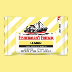 피셔맨 프렌드 레몬 슈가프리 목캔디 사탕 fisherman's friend lemon sugar free 25g, 1개