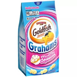 [미국직배송]페퍼리지팜 골드 피쉬 바닐라 컵케잌 그레이엄 크래커 187g Goldfish Vanilla Cupcake Grahams Snacks - 6.6oz, 1개