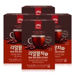 [테루파] 리얼팥차 국산팥 100% 액상 카페인없는 커피대용차 건강차 임산부 좋은차, 120T (총 4박스)