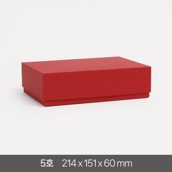 고급 선물 상자 싸바리 박스 패키지 기프트 포장 무지 국산 답례품 케이스, 레드, 5호 (214x151x60mm)