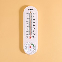 T0562 플라스틱 온도계 습도계 / 실내 온습도기, 1개