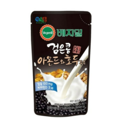 베지밀 검은콩 아몬드 호두 두유 파우치, 190ml, 45개