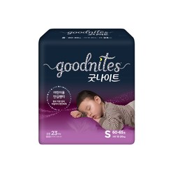 굿나이트 팬티형 기저귀 유아용, 소형(S), 23개