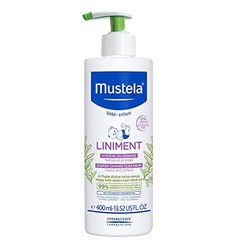 Mustela liniment - 기저귀 교체용 노린스 베이비 클렌저 - 엑스트라 버진 올리브 오일 포함 - 무향 - 13.52 fl. 온스 클렌징 리무버 클렌저, 1개