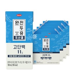 한미 완전두유 국산콩 고단백, 190ml, 64개