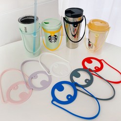 실리콘 드링크백 5개세트 컵홀더 텀블러 손잡이 테이크아웃컵, 1세트