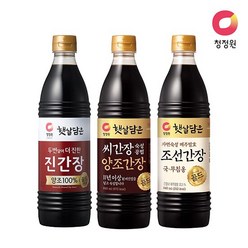 [청정원] 간장3종 기획세트 (진간장골드/씨간장양조간장/조선간장), 단품