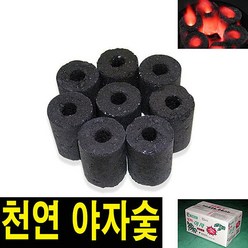 야자천하 야자숯 한박스(120개) 캠핑숯 바베큐숯 불탄_캠핑용품