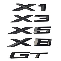 X시리즈 GT 엠블럼 레터링 액세서리 X1 X3 X5 X6 GT 스티커 트렁크 무광블랙 카킹즈, (05)GT