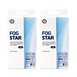 FOG STAR Wipes 50매입 - 안경 김서림방지 세정 크리너, 1개