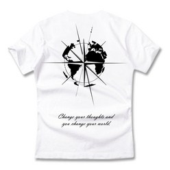 그랜피니 남녀공용 프리미엄 나침반 반팔 티셔츠 GFBT322