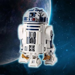 레고 호환호환 블록 브릭 마인 크래프트 기차 탐사선 하우스 로봇 스타 스페이스 유니온 R2D2 모델 R2-D2 피규어 빌딩 소년 생일 선물 장난감 주식 75308 년 2314PCs, [01] No Original Box, [01] Paper instruction
