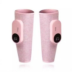 Smabat 무선 다리 마사지기 공기압 안마기 마사지기 온열 휴대용, 2개(양쪽 다리), 핑크색