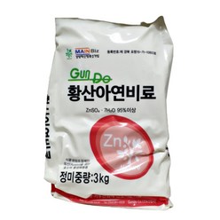 건도 황산아연 3kg 특수정제 수용성 아연비료, 1개