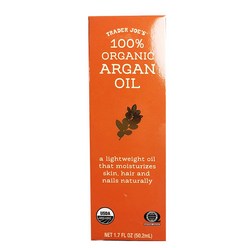 트레이더조 100% 유기농 아르간 오일 50.2 ml Trader Joes 100% organic Argan Oil 1.7 Fl oz, 1개, 50.2ml